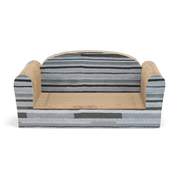 EveryYay Couch Cardboard Scratch for Cats, 9" H, Black & White