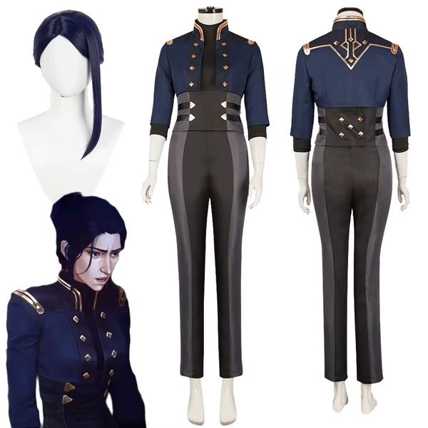 Arcane Caitlyn Kiramman Cosplay Fantasy High Waist Uniform Clothing Sheriff of Piltover Costume 