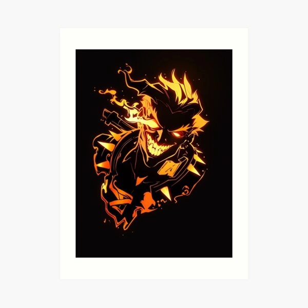 Neon Riptire Art Print