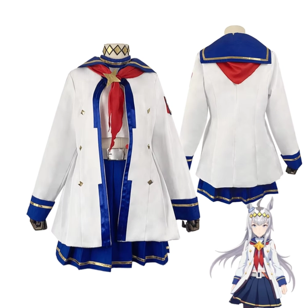 Fantasia de Cosplay Umamusume Pretty Derby Oguri Cap, Uniforme Completo de Jogo Victory White Lotus para Mulheres, Fantasia para Halloween e Carnaval - AliExpress 200000532
