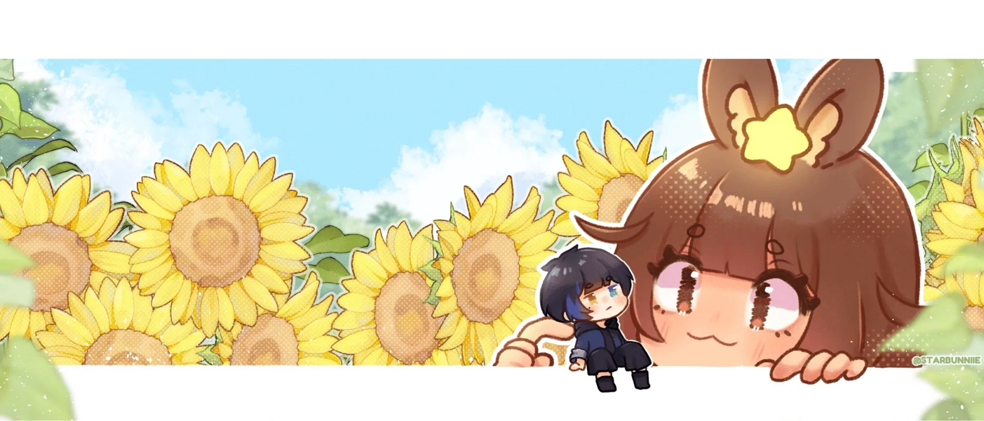 Sunflower Banner YCH by @StarBunniie on VGen