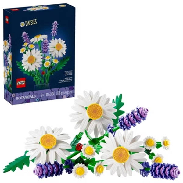 LEGO Botanicals Daisies Building Toy for Kids, Valentine's Day Gift, 11508