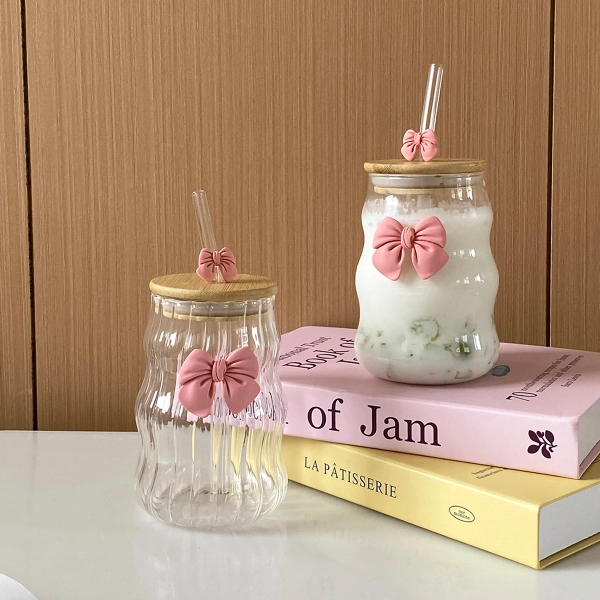 Coquette glass cup
