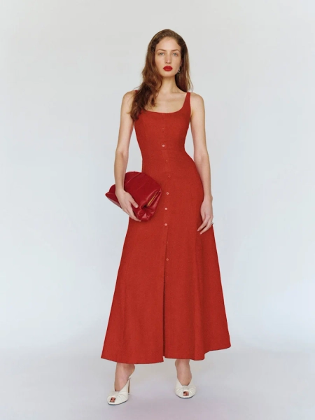 Fraise Linen Dress