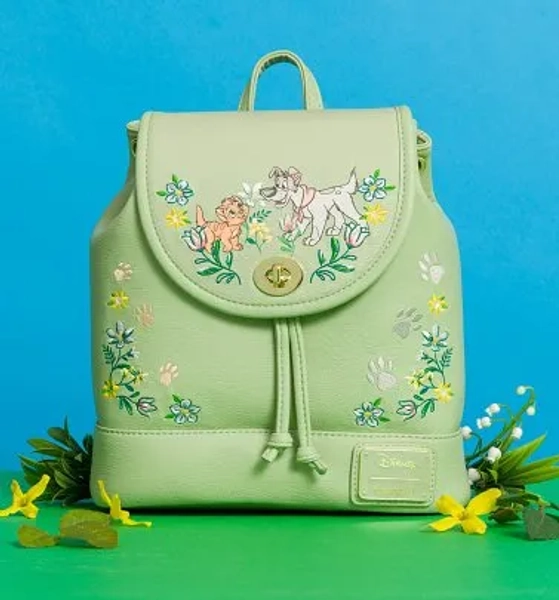 Loungefly Oliver & Company Floral Mini Backpack
