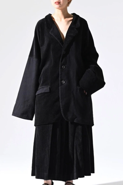 NEPHOLOGIST Corduroy Huge Jacket black [sample for show]