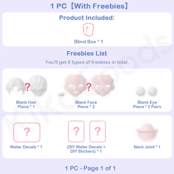 Till Sunshine Series Special 1/6 Action Figure MJD Blind Box【Shipped in Sept./Oct. 2026】 - 1 PC【With Freebies】