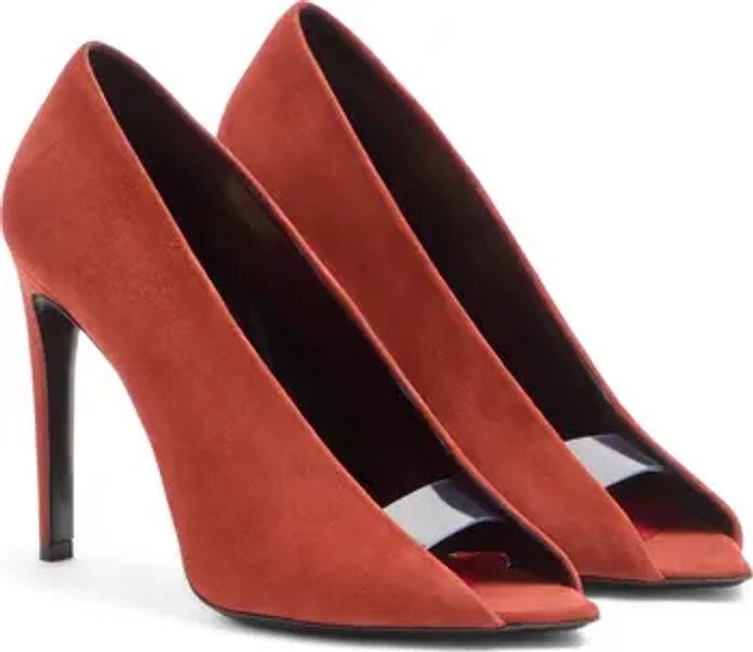 Open Toe Révélé Suede Pump Sz -41