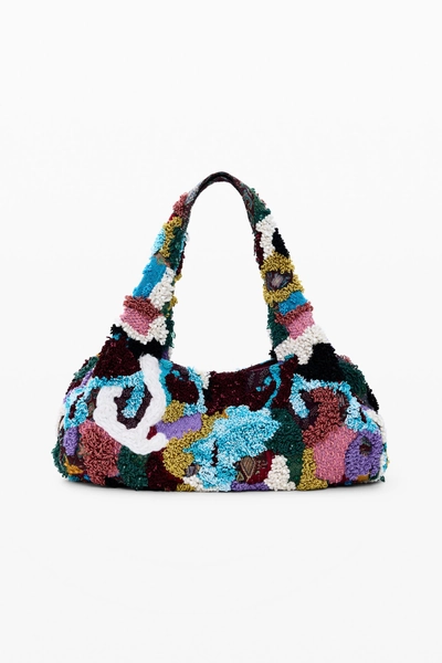 Bolso bordado grande multicolor de accesorios de mujer I Desigual.com