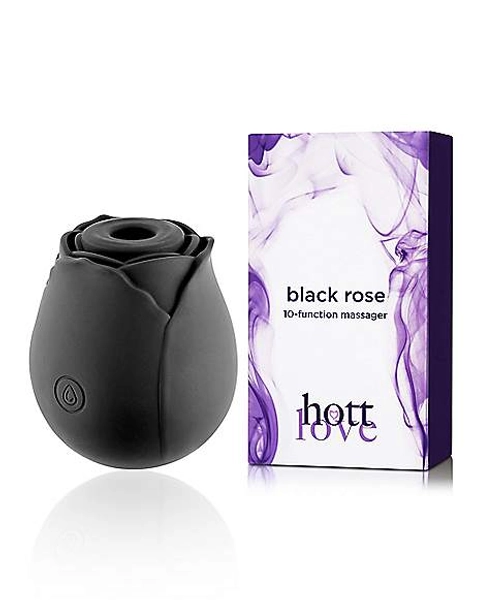 Black Rose 10-Function Massager 3 Inch - Hott Love
