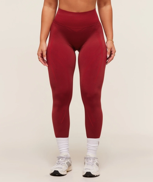 Gymshark Gymshark x Analis Seamless Leggings - Reps Red/Carmine Red - Reps Red/Carmine Red