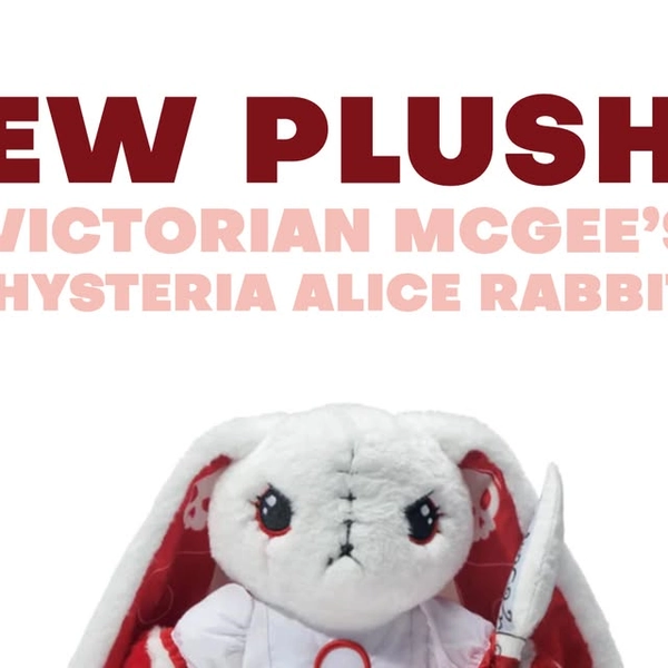plushiedreadfuls on Instagram: "NEW PLUSHIE: Victorian McGee's Hysteria Alice Rabbit!

This twisted darling brings a touch of madness and lace, stitched from elegance, sorrow, and just a hint of chaos.

Sign up for email notifications on the Plushie Dreadfuls store ⭐️ 

#plushiedreadfuls #plushiedreadful #plushiesofinstagram #plushieadventures #plushielife #plushielover #aliceinwonderland #americanmcgee #americanmcgeesalice #cheshire #cheshirecat #alicecheshirecat #whiterabbit #alicewhiterabbit"