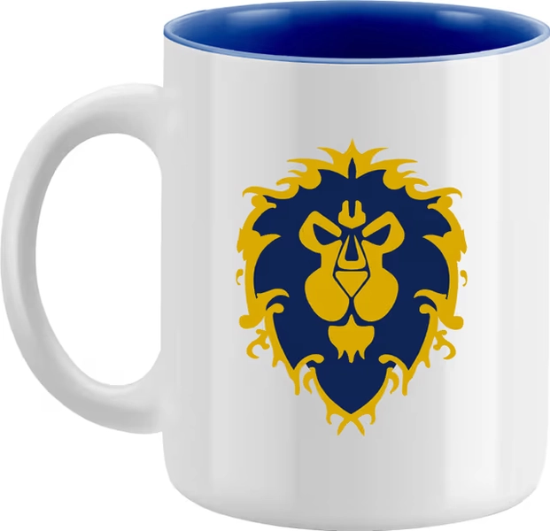 Blizzard WoW Alliance mugg (vit)