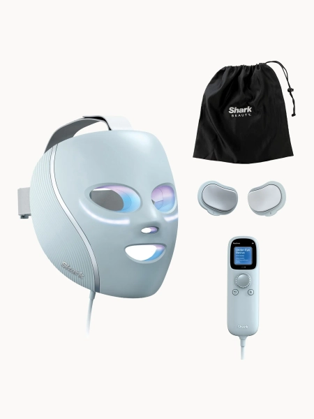 Shark Beauty CryoGlow Under-Eye Cooling & LED Anti-Ageing & Blemish Repair Mask Blue Frost