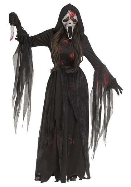 Bloody Bling Ghost Face Women's Costume | Scream Costumes