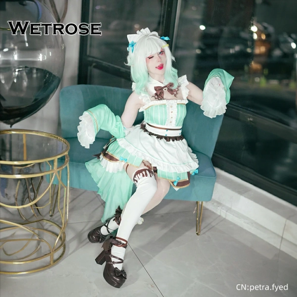 Mint Fantome Ghost Maid Outfit Cosplay Costume Minto