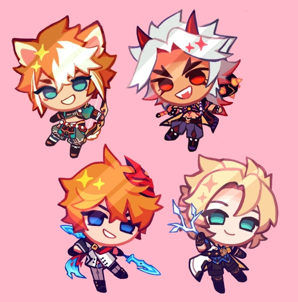 PREORDER mini Genshin Cookie Charm - Itto (by ConjunxEndurae)