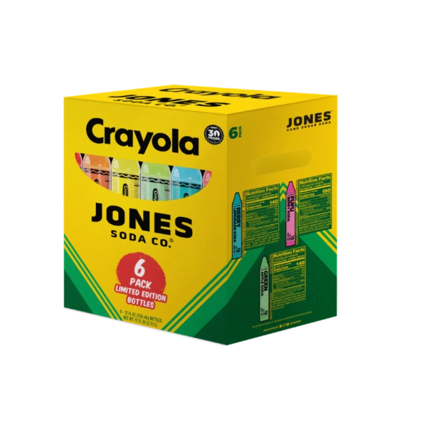 Jones Soda X Crayola Limited Edition 6-Pack