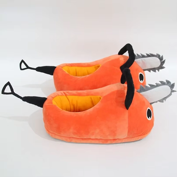 Chainsaw Warm Slipper House Womens Winter Fuzzy Furry cartoon Plush Grip Sole Indoor Female Fluffy funny cute Home Shoes Ladies - AliExpress 322