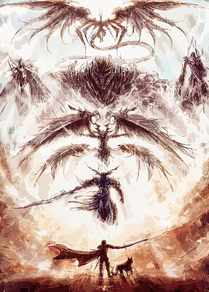 'Final Fantasy Game' Poster, picture, metal print, paint by Use My Illusion | Displate