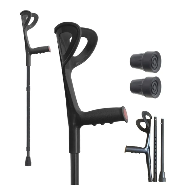 Forearm Canes Lightweight Arm Crutch Adjustable Ergonomic Comfortable on Wrist Non Skid Rubber Tips - AliExpress