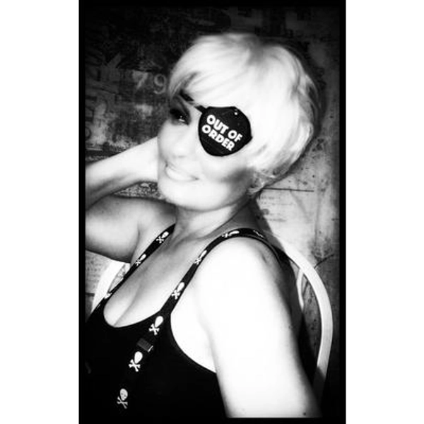 Out Of Order sign Eye Patch /eye cover /ocular aid / vision accessory / eye surgery / pirate/eye injury/eye fashion/eye patch/vision aid