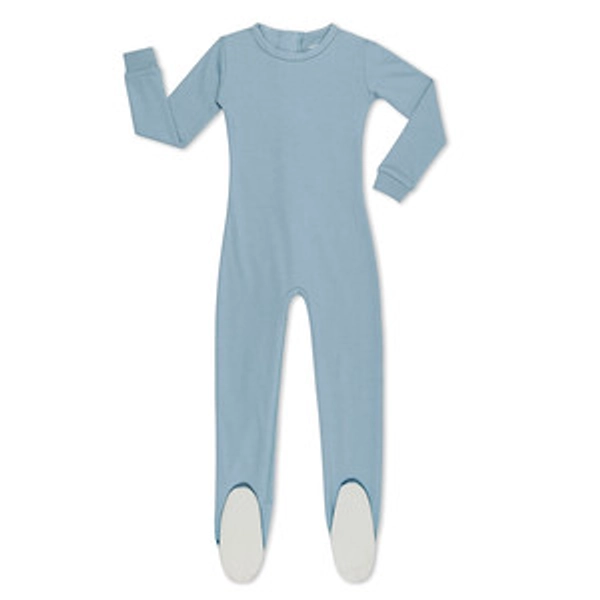 Footed jammies vintage blue