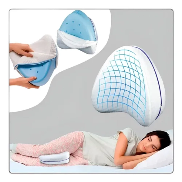 Almohada Ergonómica Memory Foam MAI Cojín Ortopédico Para Piernas Blanco