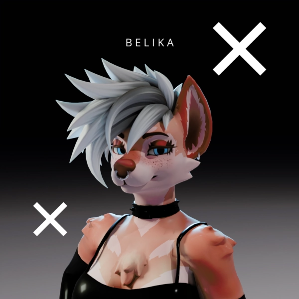 VRChat Furry Belika Hairstyle ☆