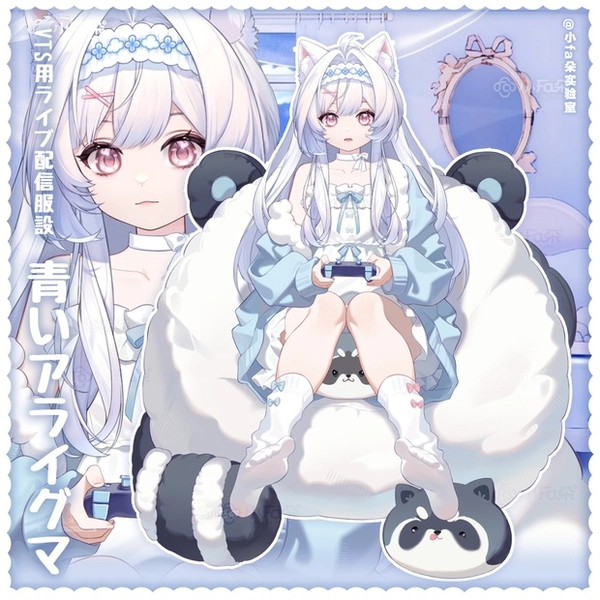 Outfit - raccoon gaming loungewear