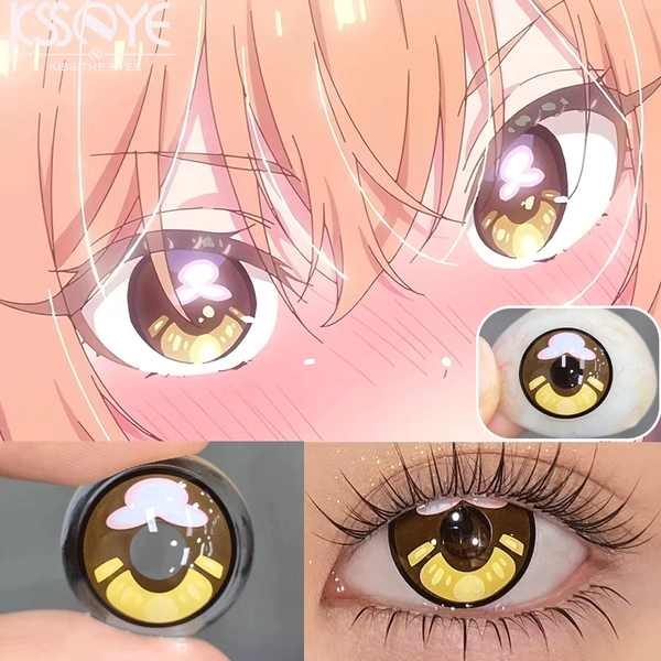 Cool anime-style contact lenses for Asuna—but non-prescription (Asuna with glasses version)