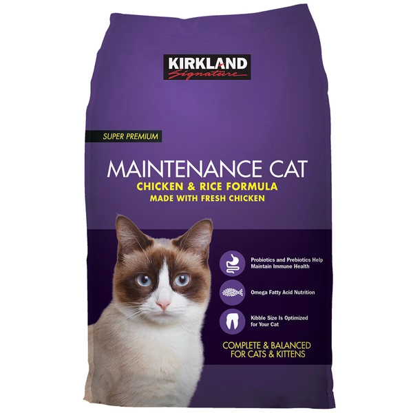 Kirkland Signature Super Premium Maintenance Cat Chicken And Rice Formula 11.34kg