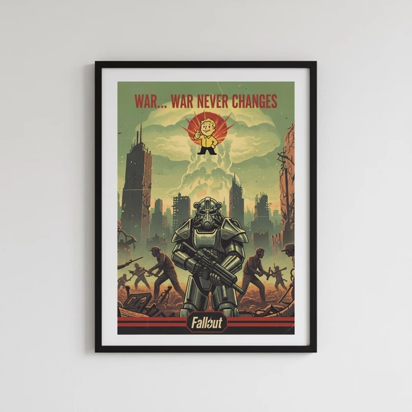 Fallout Poster, War Never Changes, Fallout 4 Room Decor - Etsy UK