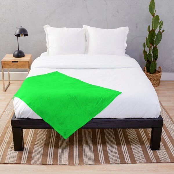 Perfect for Chroma Key / Green Screen  Throw Blanket
