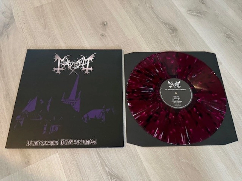 MAYHEM - DE MYSTERIIS DOM SATHANAS ORG LIM. LP (SPLATTER) 2013 DARKTHRONE
