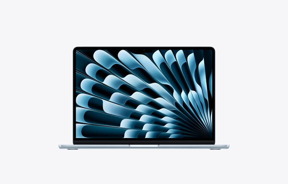 MacBook Air, 13-inch, M5 Chip, 10-core CPU, 8-core GPU, Sky Blue, 16GB memory, 512GB storage