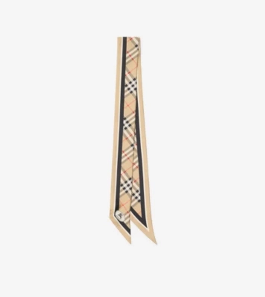 Silk Scarf in Sand Beige
