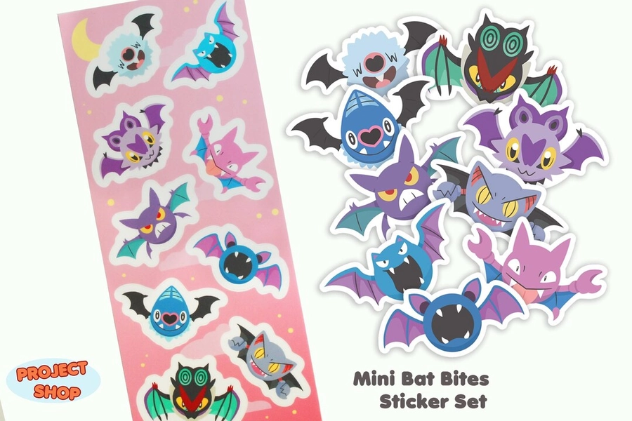 Spooky Pokebat Type Vinyl Sticker Set - Etsy Ukraine