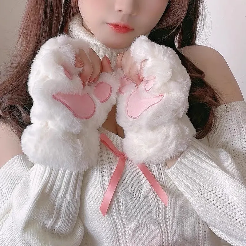 Neko Gloves - White