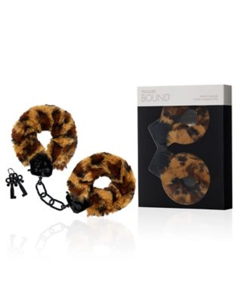 Heavy Gauge Cheetah Furry Cuffs - Pleasure Bound - Spencer's