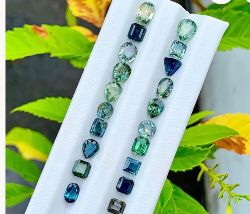 Lot of sapphires 