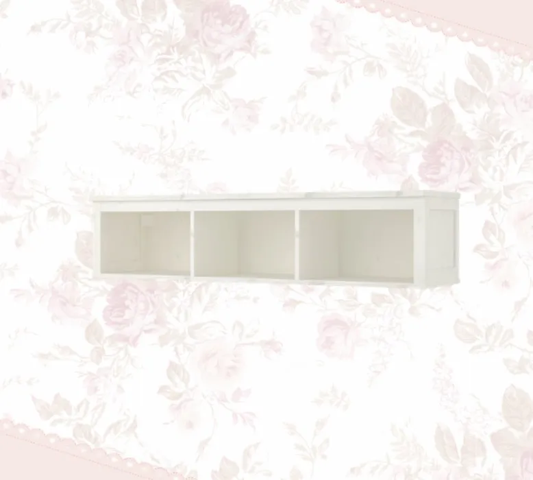 HEMNES Wandregal - weiß gebeizt 148x37 cm