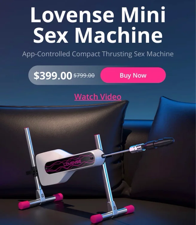Lovense® Mini Sex Machine | Compact & Adjustable with App-Controlled Thrusting - Order Now for Discreet Shipping!