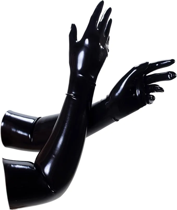Rubber Gloves - M / Taglia del guanto: 6 - nero 0,8 mm