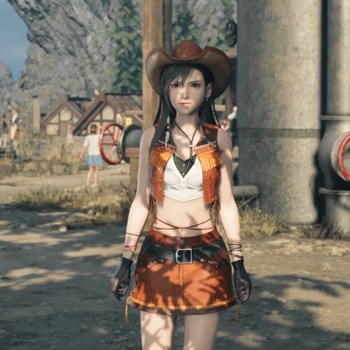 DokiDoki Cowgirl Tifa Outfit | Costume Only-S-Order Processing Time Refer to Description Page