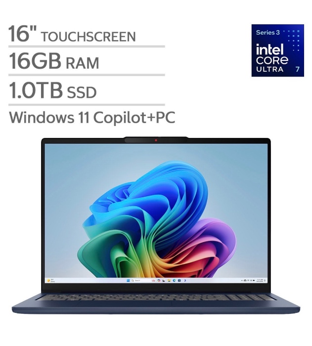 Lenovo IdeaPad Slim 5i 16” Laptop Intel Core Ultra 7 355 16GB RAM 1TB SSD