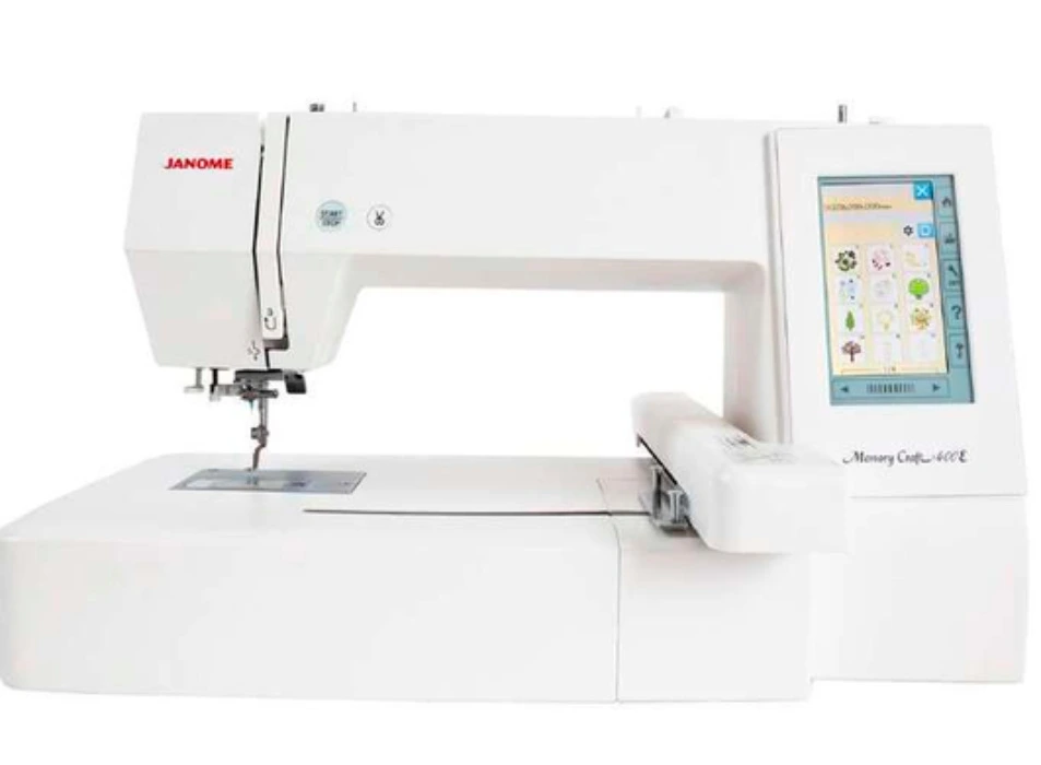 Janome MC400E Embroidery Machine White