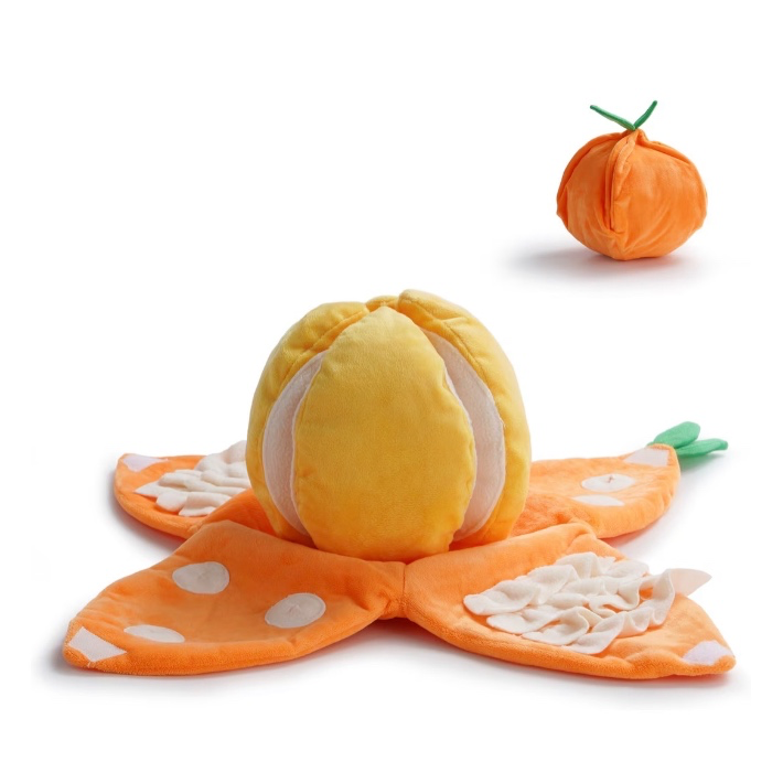 Orange Pet Enrichment Toy