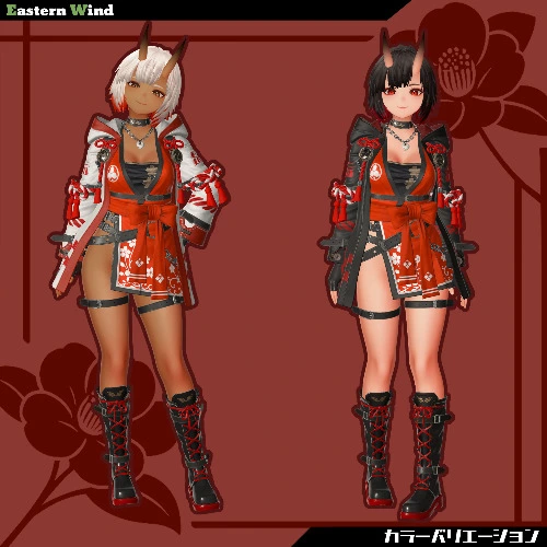 Eastern Wind's Oni: VRChat向け３Dモデル「焔花（ほのか）」