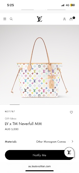LV × TM Neverfull MM
